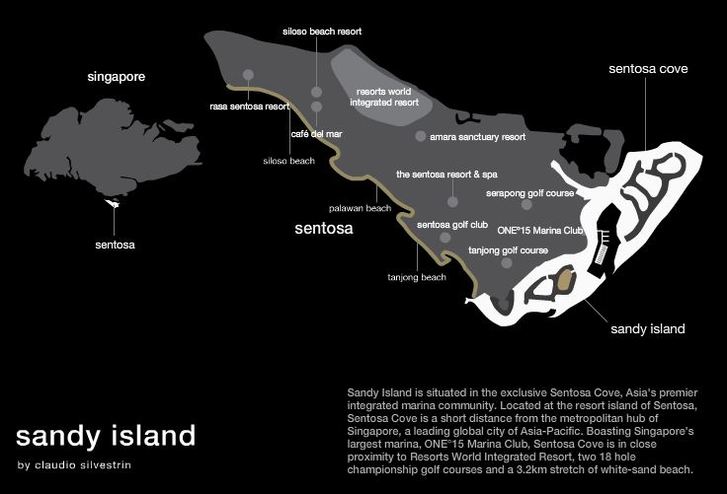 Sandy Island Map Sentosa Cove Houses